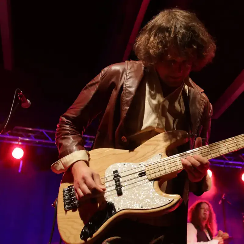 Bassist Richard von Purple Callas Tribute Band